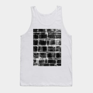 Black and White Brick Wall Tank Top